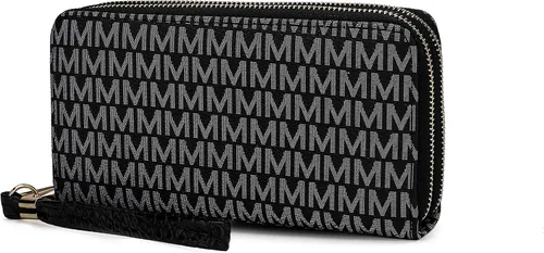 Miniatura 26 de MKF Collection Mia K - Cartera de pulsera para mujer, pequeña cartera de cuero vegano para tarjetas de crédito con cremallera y bolsillo
