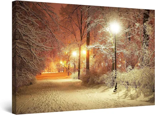 Miniatura 35 de Startonight Lienzo decorativo abstracto para pared, pintura del árbol de la vida amarillo, impresión grande estirada, moderna para dormitorio o sala