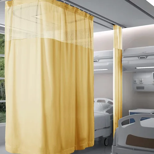 Miniatura 23 de Fcosie Cortinas divisoras de habitación de hospital con ganchos planos para cubículo, pantalla de privacidad para hospital, clínica médica