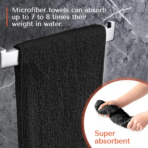 Miniatura 3 de TASALON Toalla de microfibra para el pelo para salón, paquete de 10, 29 x 16 pulgadas, toallas faciales de secado rápido y ultrasuaves con absorción