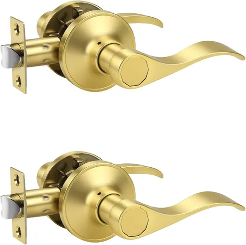 Miniatura 13 de KNOBWELL - Paquete de 1 manija para puerta de armario, de color negro mate, con palanca, manija clásica de paso para pasillo y armario, sin llave