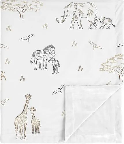 Miniatura 9 de Sweet Jojo Designs Acuarela dinosaurio dinosaurio niño manta suave recibiendo seguridad cochecito bebé viaje cálido Minky verde pizarra azul blanco