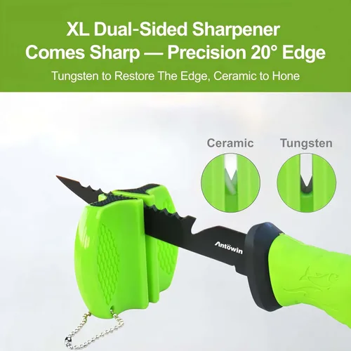 Miniatura 6 de ANTOWIN Cuchillo de cebo de 5 pulgadas para peces, hoja alemana G4113 Pro de acero inoxidable, cuchillos de filete de pesca para agua salada