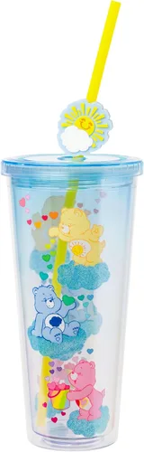 Miniatura 29 de Silver Buffalo Sanrio Hello Kitty Bow Pink Polka Dots - Vaso frío de plástico con tapa y tapa con pajita, 24 onzas Lazo Hello Kitty y lunares rosados