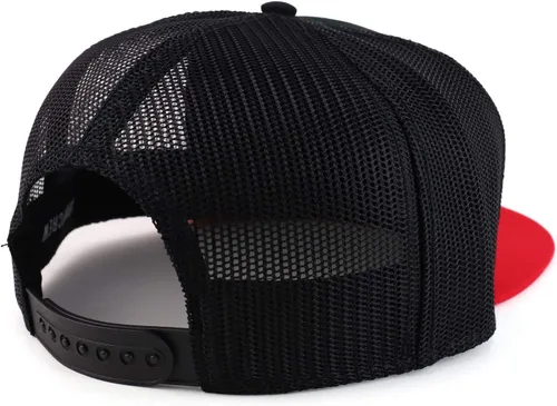 Miniatura 3 de Gorra de Snapback de malla de pico plano en blanco XXL de gran