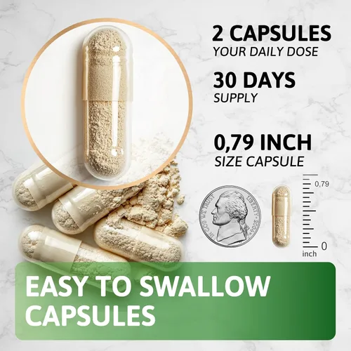 Miniatura 5 de Cápsulas de musgo marino irlandés Organic Seamoss 3000 mg Cápsulas de aceite de semilla negra 2000 mg Ashwagandha Suplementos 1000 mg de cúrcuma