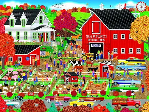 Miniatura 9 de RoseArt - Home Country - Dozing Bear Lodge - Rompecabezas de 1000 piezas para adultos
