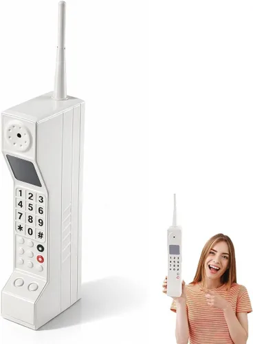 TROUVAILLE Adornos retro para modelo de teléfono celular, modelo vintage de teléfono celular, 80S y 90S, adorno de ladrillo antiguo para accesorios