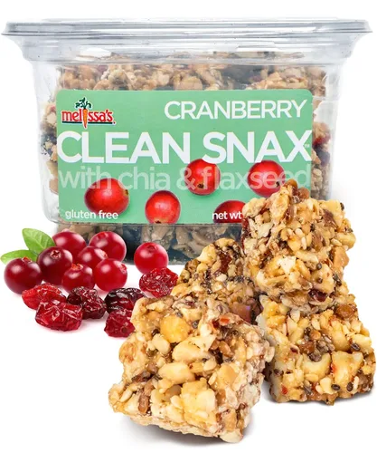 Miniatura 10 de Melissa's Clean Snax® con chía y linaza, aperitivos envasados sin gluten, todos naturales, sabores no artificiales añadidos, aperitivos crujientes