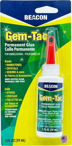 Miniatura 2 de BEACON Gem-Tac - Adhesivo de alta calidad para pegar de forma segura diamantes de imitación y gemas, a base de agua, resistente a los rayos UVA, 2