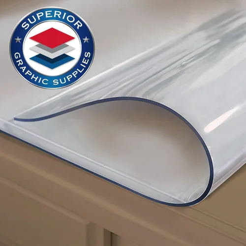 Miniatura 5 de Plástico transparente de 48 x 24 pulgadas - 0.059 in de grosor, cubierta de plástico o protector de vinilo de PVC, cubierta impermeable