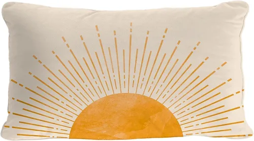 Miniatura 6 de OGILRE Funda de Almohada Suave Bohemia Negra con Rayos de Sol Amanecer Sunshine Atardecer Abstracto Moderno Decoraciones para Hogar Dormitorio