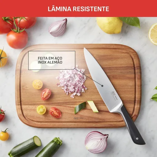 Miniatura 4 de Tefal Jamie Oliver - Juego de 4 piezas de la serie The Knife (9CM PARING + 12CM Utility + 15CM Chef + 16.5CM SANTOKU Knives)