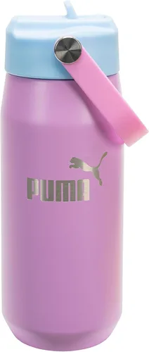 Miniatura 6 de PUMA Botella de agua de acero inoxidable aislada de 18 onzas unisex para adultos con pajilla y asa de transporte