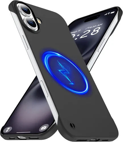 Miniatura 22 de GRECAZO Funda magnética delgada para iPhone 15 Plus de 6.7 pulgadas (2023), ultrafina, ligera, duradera, sin marco, mate, rígida, MagSafe con anillo