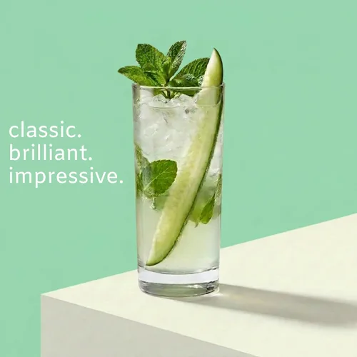 Miniatura 6 de Godinger Highball - Vasos altos de vidrio hechos en Italia, juego de vasos de agua, vasos de cóctel, 14 onzas, juego de 4, fabricado en Italia