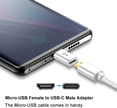 Miniatura 2 de Adaptador Micro USB a USB C (paquete de 4), adaptador Micro-USB hembra a USB-C macho OTG compatible con Samsung Galaxy, LG, Huawei, teléfonos