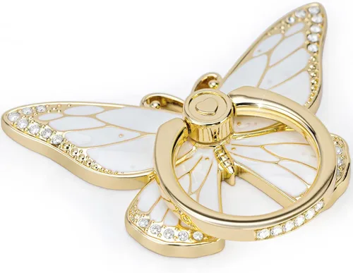 Miniatura 8 de Doflyesky Soporte de anillo de mariposa para teléfono celular, rotación de 360 grados, soporte de agarre de anillo de teléfono, soporte de dedo