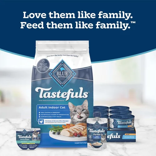 Miniatura 9 de Blue Buffalo Tastefuls - Alimento seco para gatos adultos, fórmula para gatos de interior, fabricada en los Estados Unidos con ingredientes