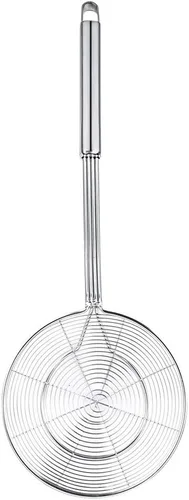 Miniatura 2 de Swify - Colador de araña, cuchara asiática de acero inoxidable con asa para freidora de cocina, pasta, espaguetis, fideos, 5.5 pulgadas