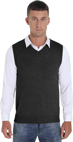 Miniatura 6 de Sailwind Suéter de punto con cuello en V y mezcla de lana para hombre