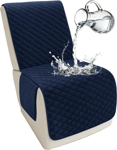 Miniatura 39 de Arfntevss Fundas para sofá seccional reclinable para sofá seccional en forma de L, funda antideslizante lavable para sofá reclinable con forma de L