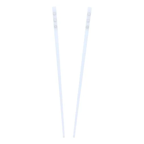 Miniatura 10 de Juego de 2 palillos de pelo con 3 diamantes - Negro