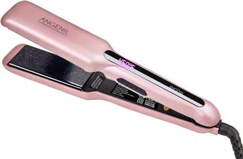 Miniatura 10 de ANGENIL Plancha plana portátil 2 en 1, plancha plana de viaje de doble voltaje, plancha plana de cerámica de 1 pulgada para mujeres, rizos y cabello