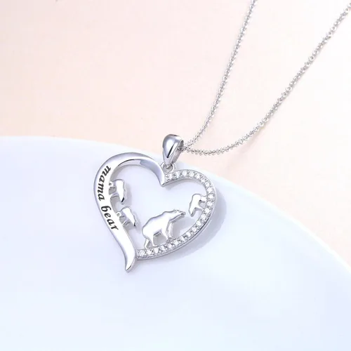 Miniatura 15 de Collar de plata esterlina para mamá, regalo para el día de la madre, dije o brazalete para mamá