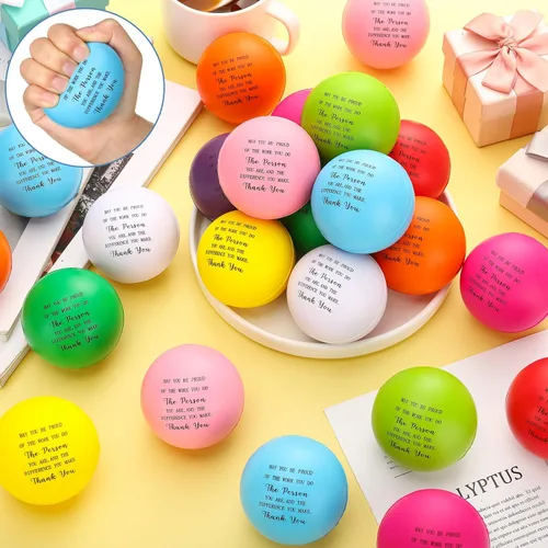 Miniatura 3 de 100 bolas de agradecimiento para aliviar la ansiedad, juguetes para adultos, empleados, compañeros de trabajo, maestros, jubilación, 100