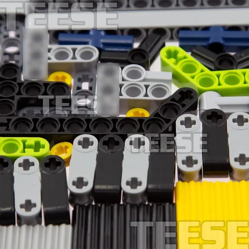 Miniatura 5 de TEESE 415pcs Beam-Frame-Exles-Pins-Wheel Rebound-Motor, Compatible con Technic-Parts, para STEM-MOC-EV3-Project-Track-Car-Bulk- Bloques