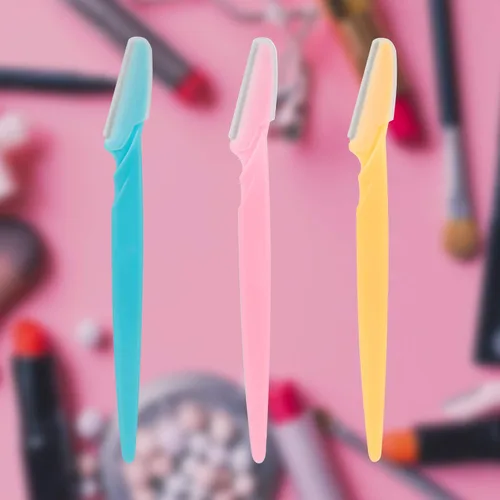 Miniatura 3 de 30 piezas de maquinilla de afeitar de cejas modeladora de cejas afeitadora facial con cubierta de precisión para mujeres y hombres
