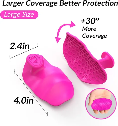 Miniatura 3 de Agarres antideslizantes ampliados de 2ª generación – Guantes protectores de manos ergonómicos de silicona para levantamiento de pesas, dominadas