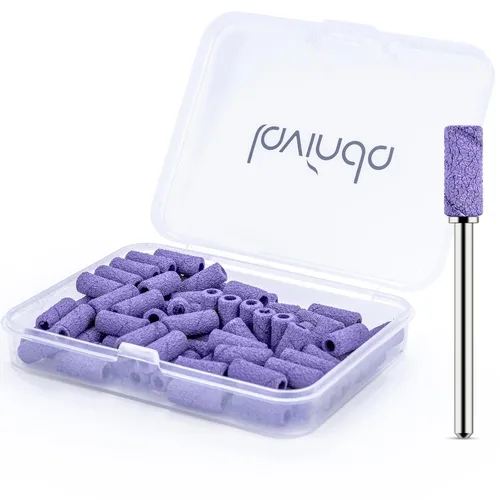 Miniatura 15 de Lavinda Brocas para taladro de uñas de 3/32 pulgadas de fácil remoción para bandas de lijado, mandril pequeño profesional de acero inoxidable de 3.1