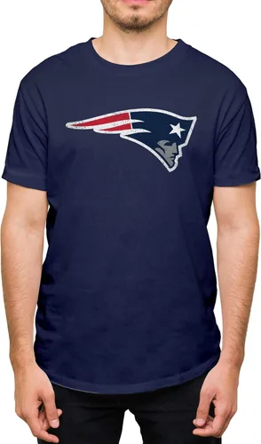Miniatura 9 de Hybrid Sports NFL - Distressed Team Logo - Officially Licensed Adult Short Sleeve Fan Tee for Men & Women Los Angeles Rams - Azul real