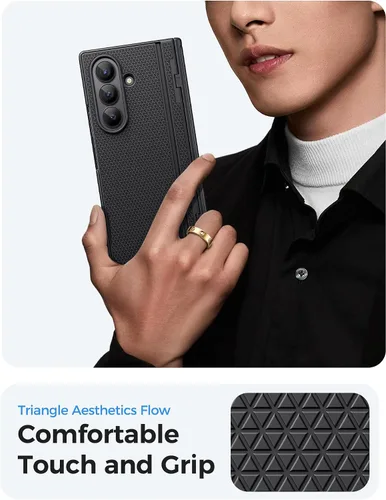 Miniatura 7 de BXYJY Funda para Samsung Galaxy Z Fold 7 con soporte, protector de pantalla frontal, protección de bisagra, delgada y resistente, cubierta dura