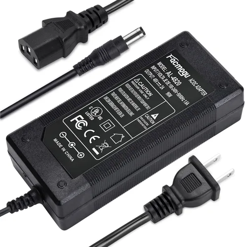 Miniatura 7 de Facmogu DC 19V 3.42A Fuente de alimentación, transformadores 100-240V AC a DC 19Volt de 65 vatios, adaptador de corriente convertidor con enchufe DC