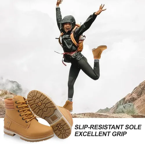 Miniatura 3 de sofysofy Botas de trabajo para mujer, impermeables, para senderismo, al aire libre, ligeras, cómodas