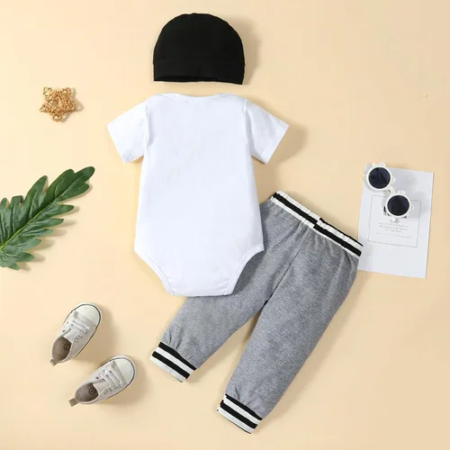 Miniatura 2 de Conjunto de mameluco y pantalones de manga larga para recién nacido, de algodón, para otoño e invierno