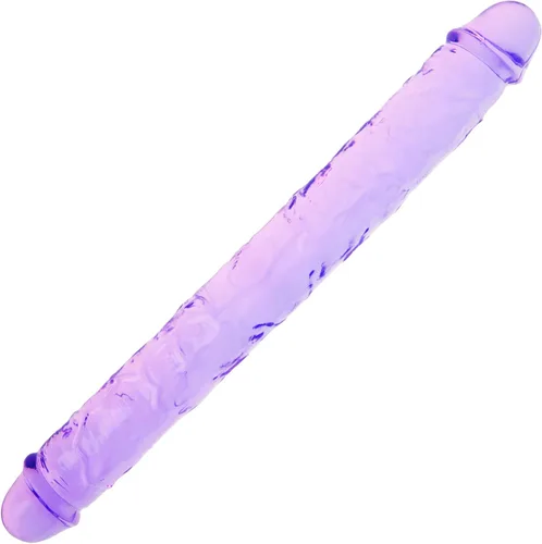 Miniatura 28 de Consolador doble de cristal de 11.8 x 1.37 pulgadas, consolador largo anal realista, suave y flexible, con venas y glande para adultos, juguetes
