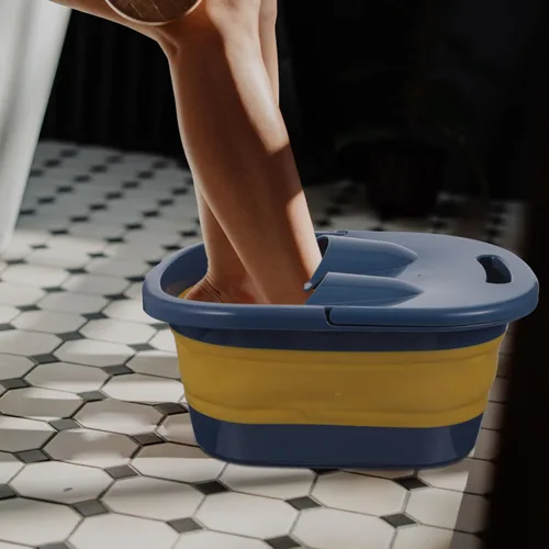 Miniatura 4 de minkissy Masaje portátil para baño de pies, ideal para sala de estar y baños pequeños
