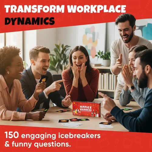 Miniatura 4 de Juego de cartas de Team Building con 150 rompehielos y preguntas divertidas Divertido juego de oficina 3 en 1 e iniciador de conversación