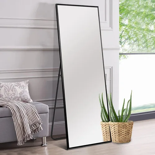 Miniatura 38 de KIAYACI - Espejo para pared de cuerpo completo, espejo para dormitorio o vestidor, se puede colocar de pie, colgado o apoyado contra la pared