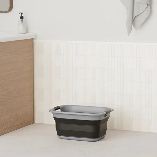 Miniatura 2 de SAMMART Cesta de lavandería plegable de 25L (6.6 galones) - Contenedor/organizador de almacenamiento plegable - Contenedor de lavado portátil