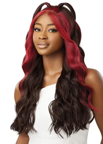 Miniatura 5 de Outre Peluca de encaje frontal - Línea de cabello perfecta 13X5 - Elanor (OFF BLACK 1B)