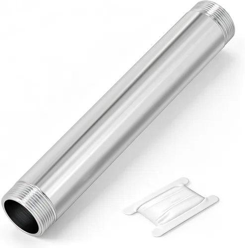Miniatura 33 de TAISHER 2 accesorios de tubería de acero inoxidable, 1/2 "NPT x 1/2" NPT macho roscado, tubo fundido de pezón de 6 pulgadas de longitud