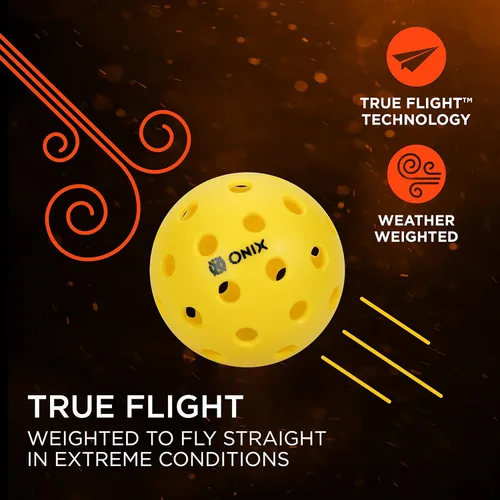 Miniatura 2 de Onix Pelotas de pickleball para exteriores - Pure 2 y Dura 40 ONIX Pure 2 Outdoor Yellow - Paquete de 6