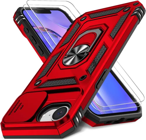 Miniatura 65 de Funda HakkTaoo para iPhone 13/iPhone 14 de 6.1 Pulgadas con Funda Deslizante para Cámara + Protector de Pantalla (2 Paquetes), Funda Protectora a