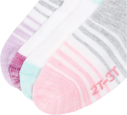 Miniatura 4 de Hanes Calcetines tobilleros antideslizantes para bebés y niños pequeños, paquete múltiple