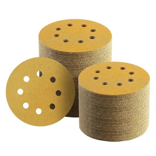 Miniatura 8 de 100 discos de lija de 5 pulgadas con gancho y bucle, papel de lija de grano 40 para carpintería o automoción, papel de lija de órbita aleatoria